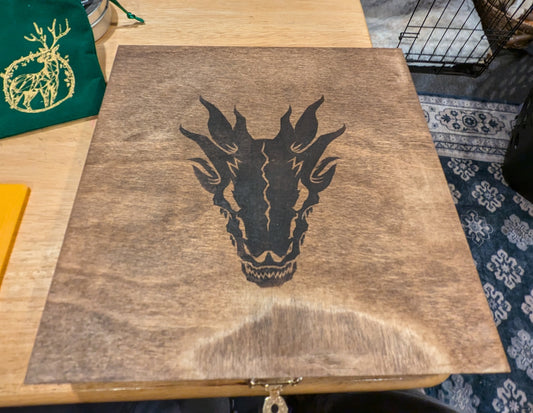 D&D Dice Box Dice Tray Dungeons and Dragons dice box