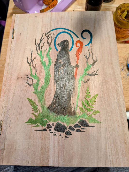 Wizard D&D Dice Box Dice Tray Dungeons and Dragons dice box