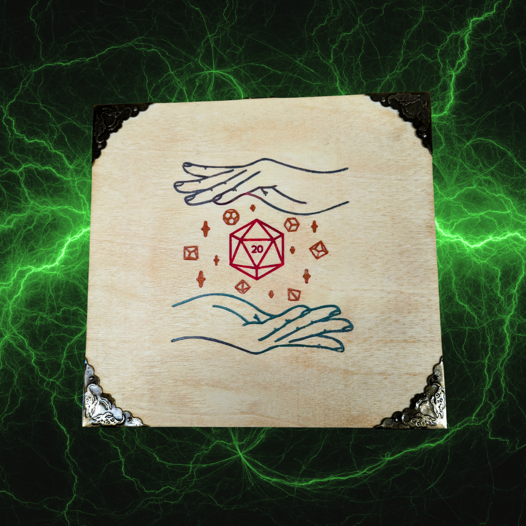 D&D Dice Box Dice Tray Dungeons and Dragons dice box