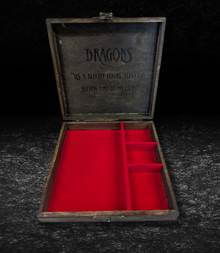 D&D Dice Box Dice Tray Dungeons and Dragons dice box