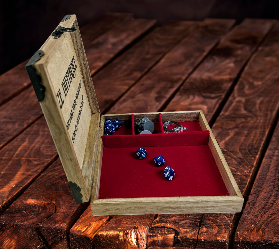 D&D Dice Box Dice Tray Dungeons and Dragons dice box
