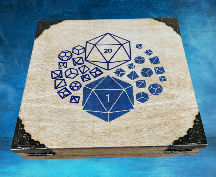 D&D Dice Box Dice Tray Dungeons and Dragons dice box