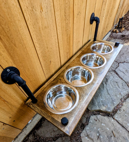 4 Bowl Elevated Dog Feeder