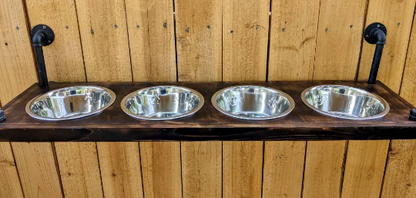 4 Bowl Elevated Dog Feeder