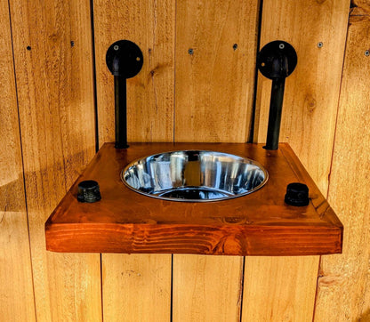 Elevated Single Raised Dog Feeder